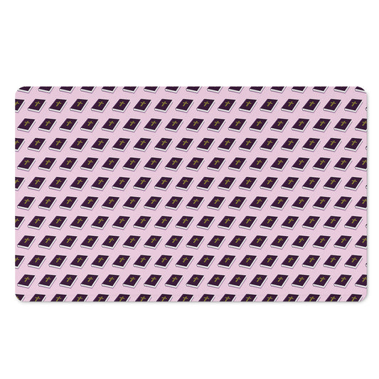 Purple Holy Bible Pattern Print Polyester Doormat