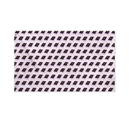 Purple Holy Bible Pattern Print Polyester Flag