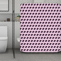 Purple Holy Bible Pattern Print Polyester Shower Curtain