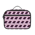 Purple Holy Bible Pattern Print Portable Lunch Bag