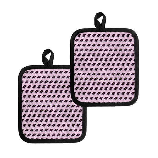 Purple Holy Bible Pattern Print Pot Holders