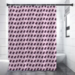Purple Holy Bible Pattern Print Premium Shower Curtain