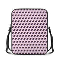 Purple Holy Bible Pattern Print Rectangular Crossbody Bag