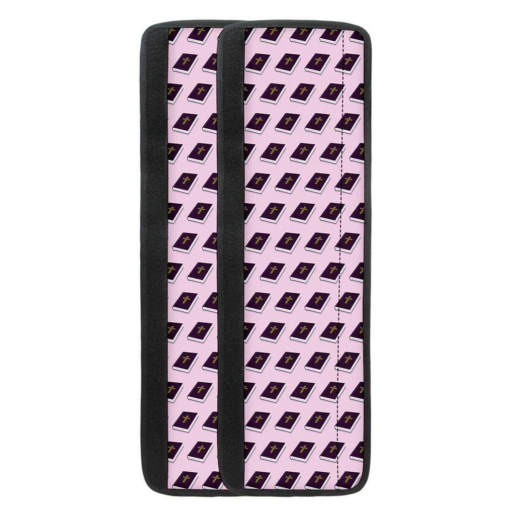 Purple Holy Bible Pattern Print Refrigerator Handle Covers