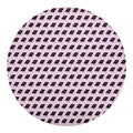 Purple Holy Bible Pattern Print Round Blanket