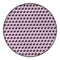 Purple Holy Bible Pattern Print Round Floor Mat