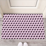 Purple Holy Bible Pattern Print Rubber Doormat