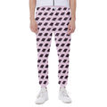 Purple Holy Bible Pattern Print Joggers