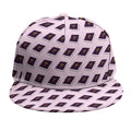 Purple Holy Bible Pattern Print Snapback Cap
