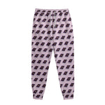 Purple Holy Bible Pattern Print Sweatpants