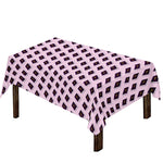 Purple Holy Bible Pattern Print Tablecloth