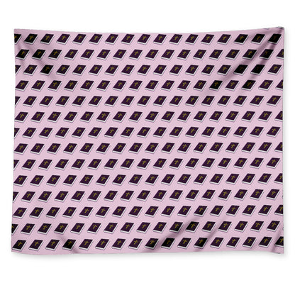 Purple Holy Bible Pattern Print Tapestry
