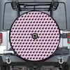 Purple Holy Bible Pattern Print Tire Cover With Camera Hole