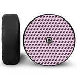 Purple Holy Bible Pattern Print Tire Cover With Camera Hole