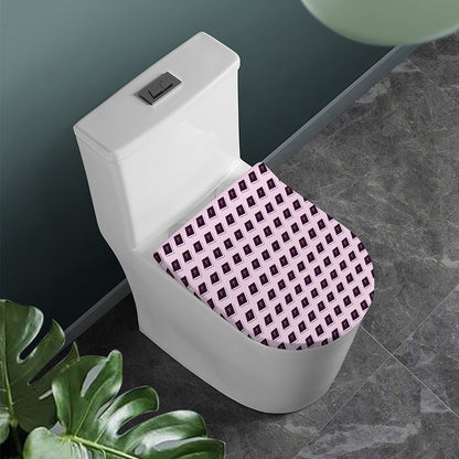 Purple Holy Bible Pattern Print Toilet Lid Cover