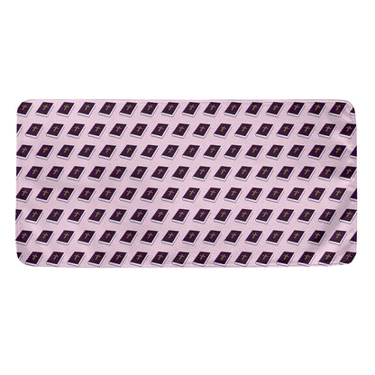Purple Holy Bible Pattern Print Towel