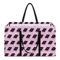 Purple Holy Bible Pattern Print Utility Tote Bag