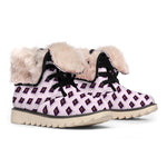 Purple Holy Bible Pattern Print Winter Boots