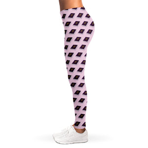 Purple Holy Bible Pattern Print Women's Leggings