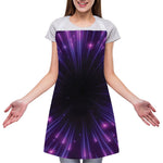 Purple Hyperspace Print Adjustable Apron