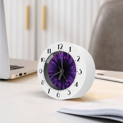 Purple Hyperspace Print Alarm Clock