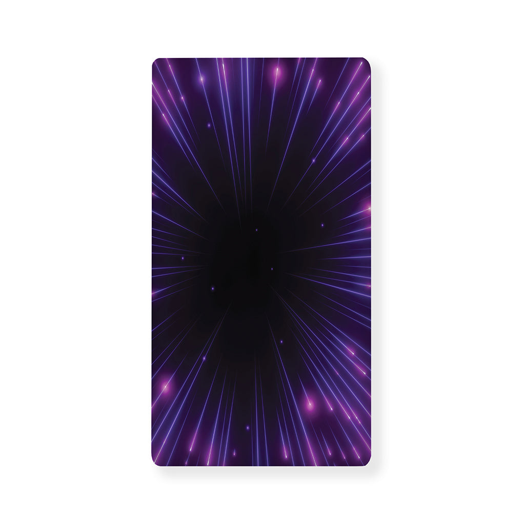 Purple Hyperspace Print Baby Crib Sheet