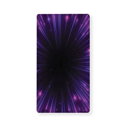 Purple Hyperspace Print Baby Crib Sheet