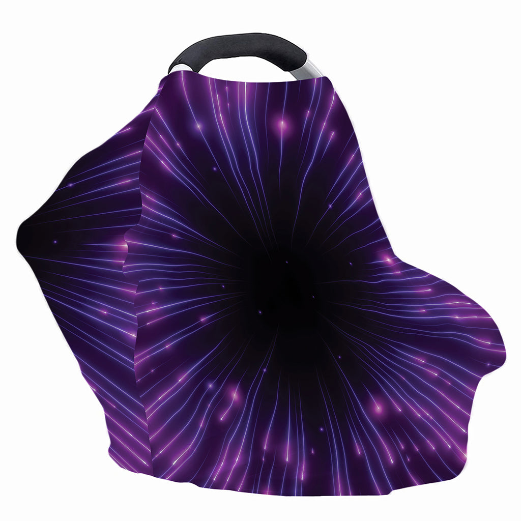 Purple Hyperspace Print Baby Seat Cover