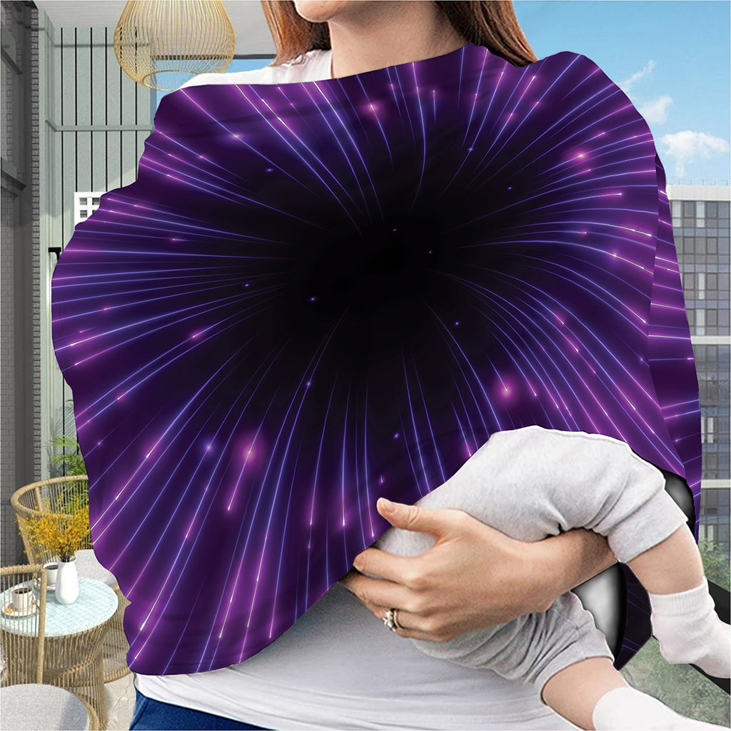 Purple Hyperspace Print Baby Seat Cover