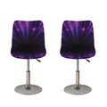 Purple Hyperspace Print Bar Stool Covers