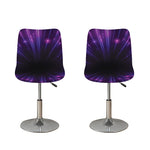 Purple Hyperspace Print Bar Stool Covers