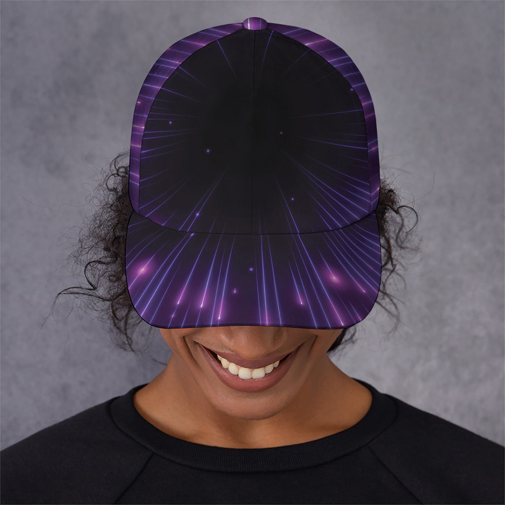 Purple Hyperspace Print Baseball Cap