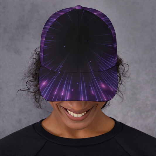 Purple Hyperspace Print Baseball Cap