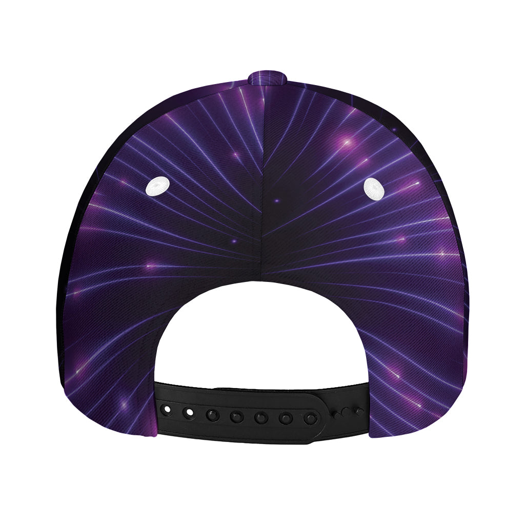 Purple Hyperspace Print Baseball Cap