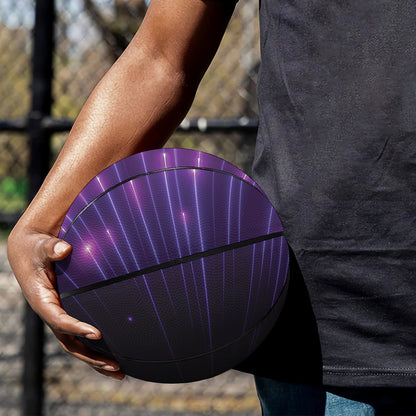 Purple Hyperspace Print Basketball