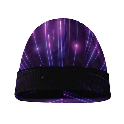 Purple Hyperspace Print Beanie