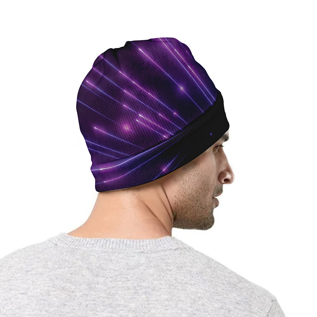 Purple Hyperspace Print Beanie