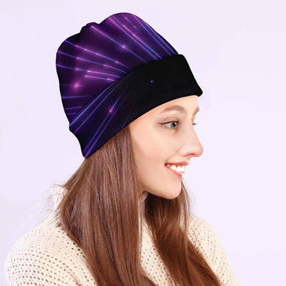Purple Hyperspace Print Beanie