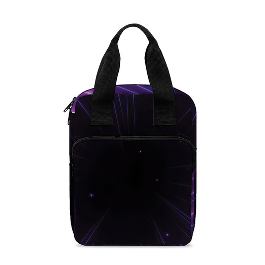 Purple Hyperspace Print Bible Tote Bag