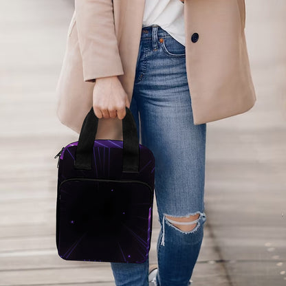 Purple Hyperspace Print Bible Tote Bag