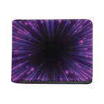 Purple Hyperspace Print Bifold Wallet