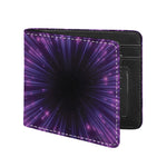Purple Hyperspace Print Bifold Wallet