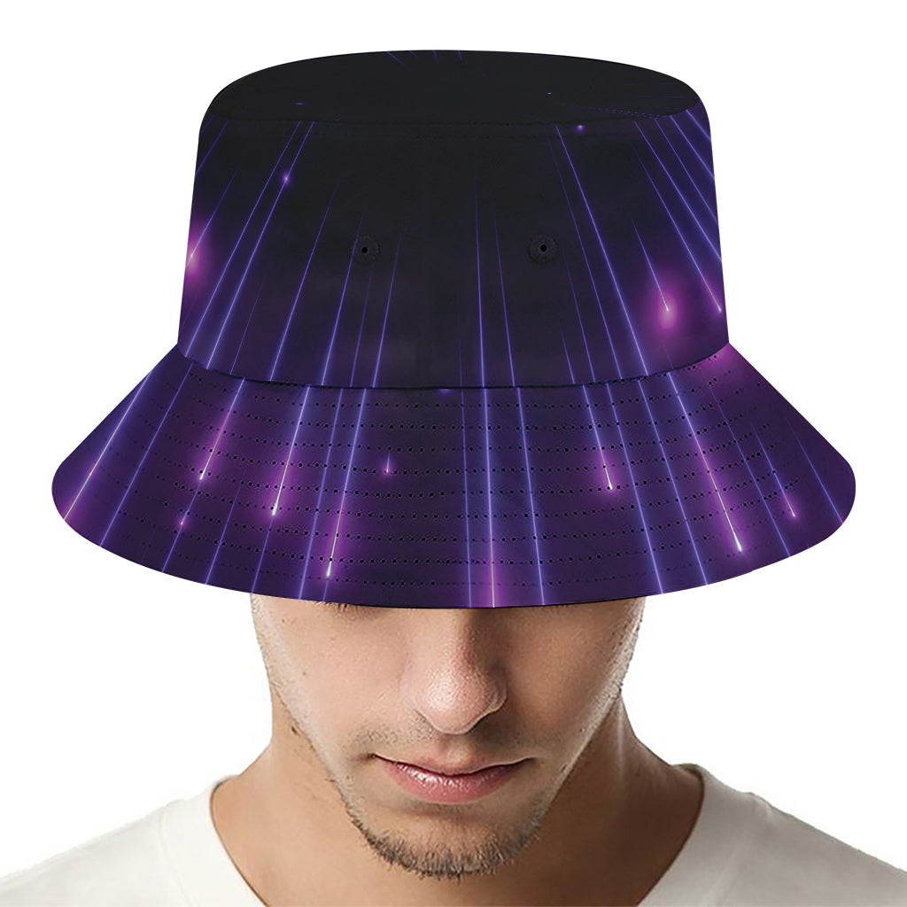 Purple Hyperspace Print Bucket Hat