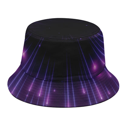 Purple Hyperspace Print Bucket Hat
