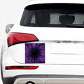 Purple Hyperspace Print Car Sticker