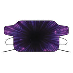 Purple Hyperspace Print Car Windshield Snow Cover