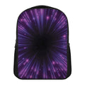 Purple Hyperspace Print Casual Backpack