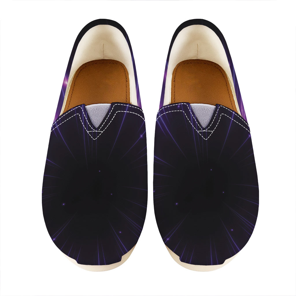 Purple Hyperspace Print Casual Shoes