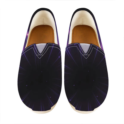Purple Hyperspace Print Casual Shoes