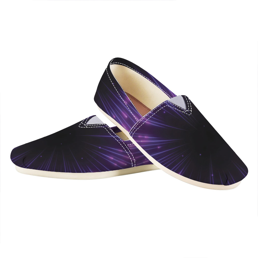 Purple Hyperspace Print Casual Shoes